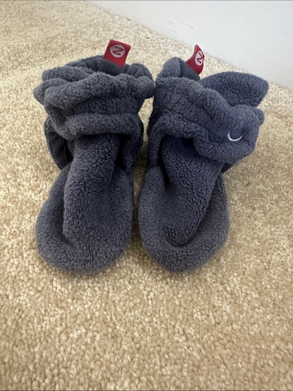 Zutano muted navy Infant booties